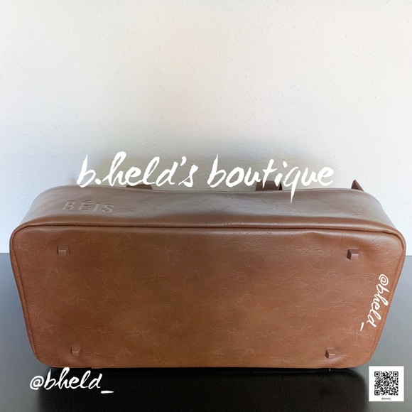 BÉIS The Mini Weekender in Maple Brown Brand New NWT - Picture 13 of 16